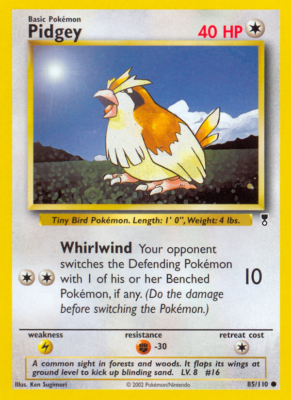 Pidgey — illustrated card