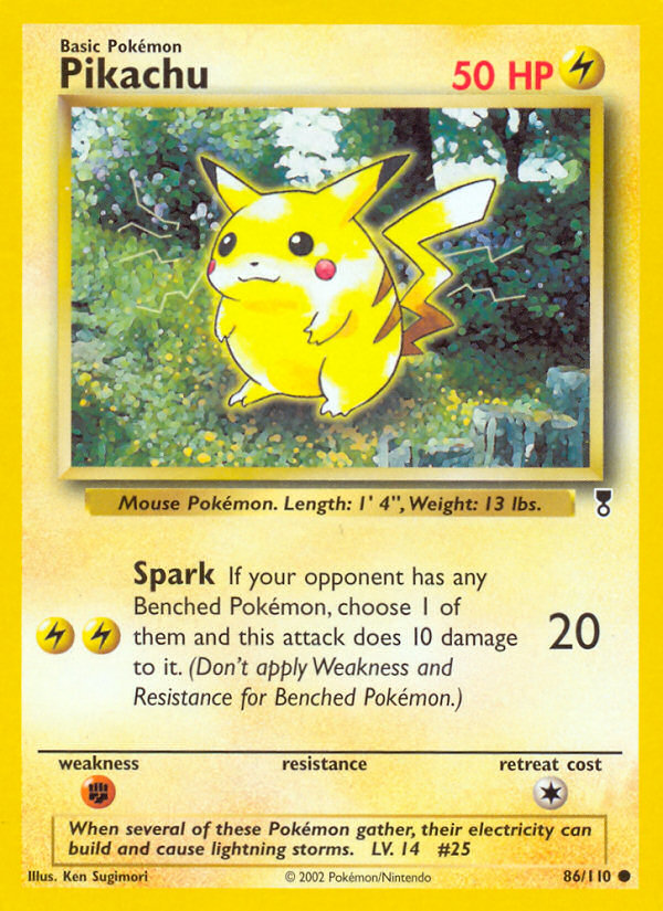 Pikachu — illustrated card