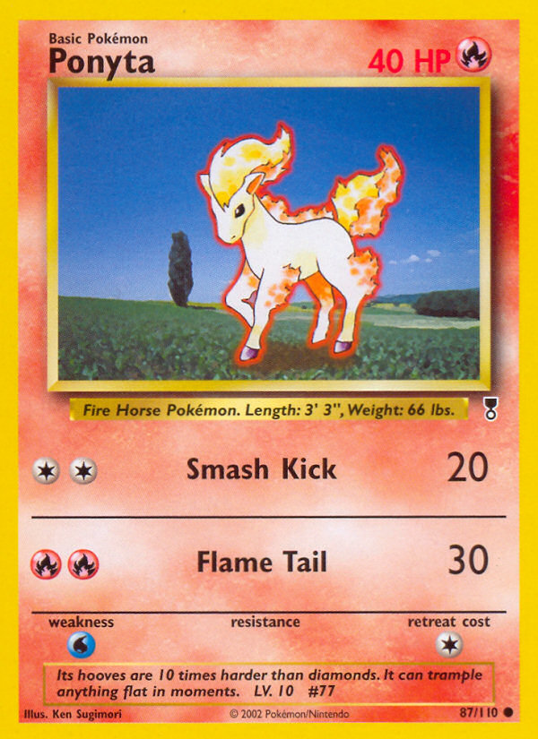 Ponyta — illustrated card
