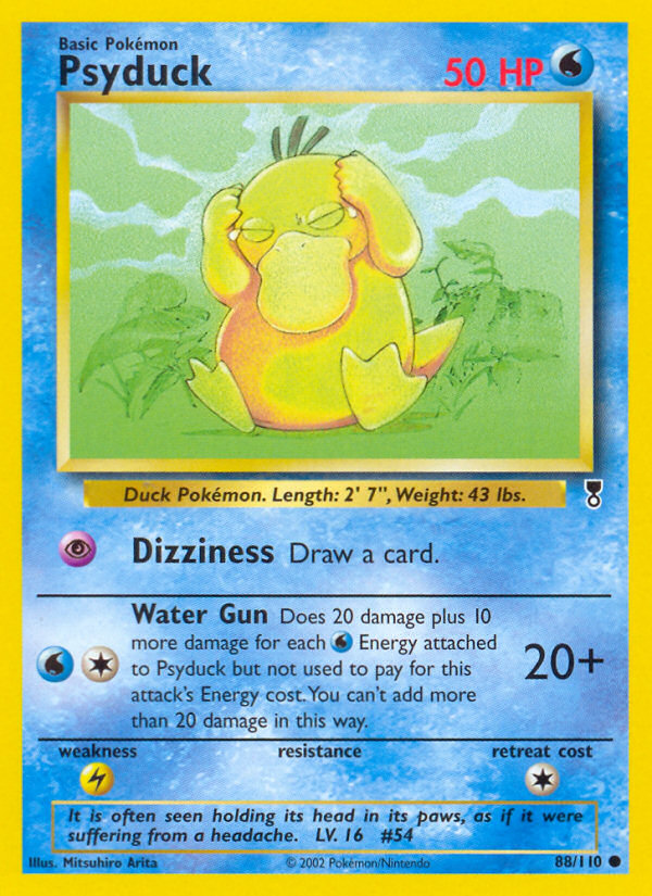 Psyduck — illustrated card