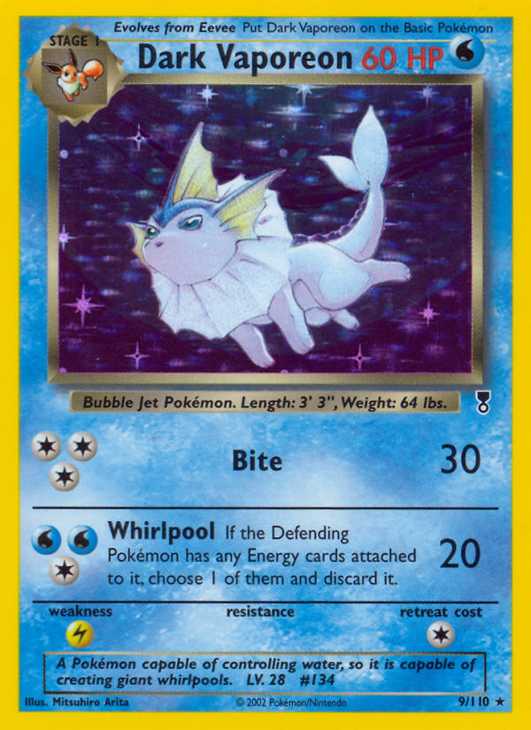 Dark Vaporeon — illustrated card