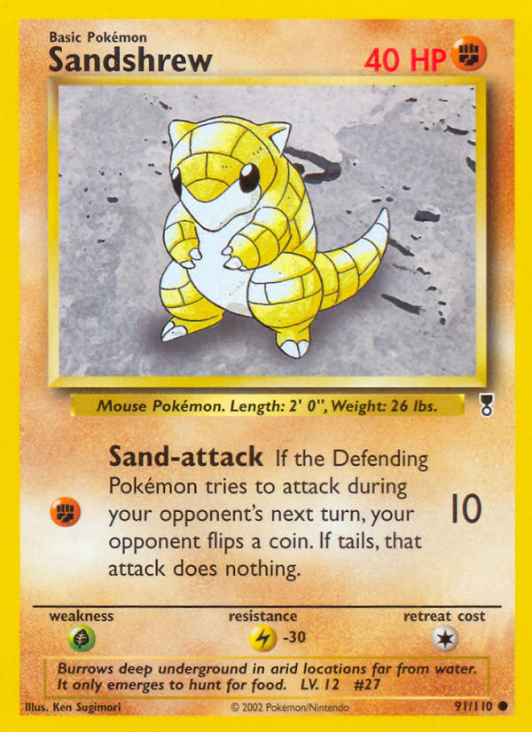 Sandshrew — illustrated card