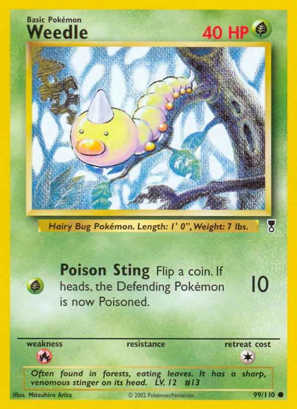 Weedle — illustrated card