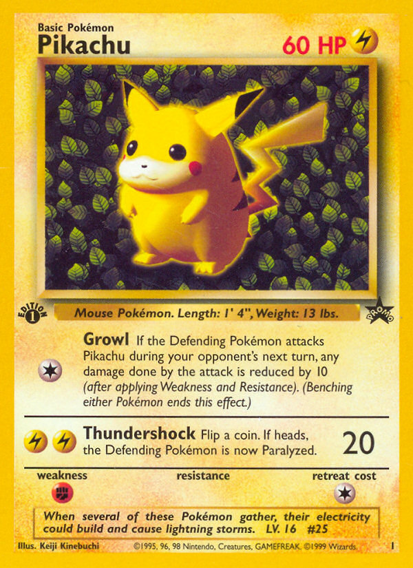 Pikachu — illustrated card