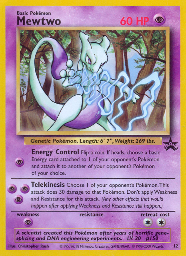 Mewtwo — illustrated card