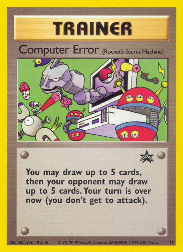 Computer Error — illustrated card