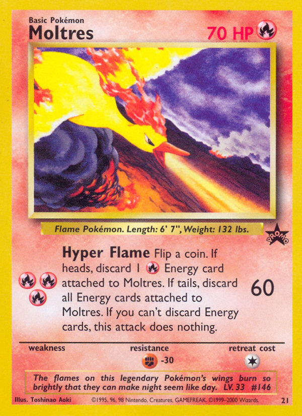 Moltres — illustrated card