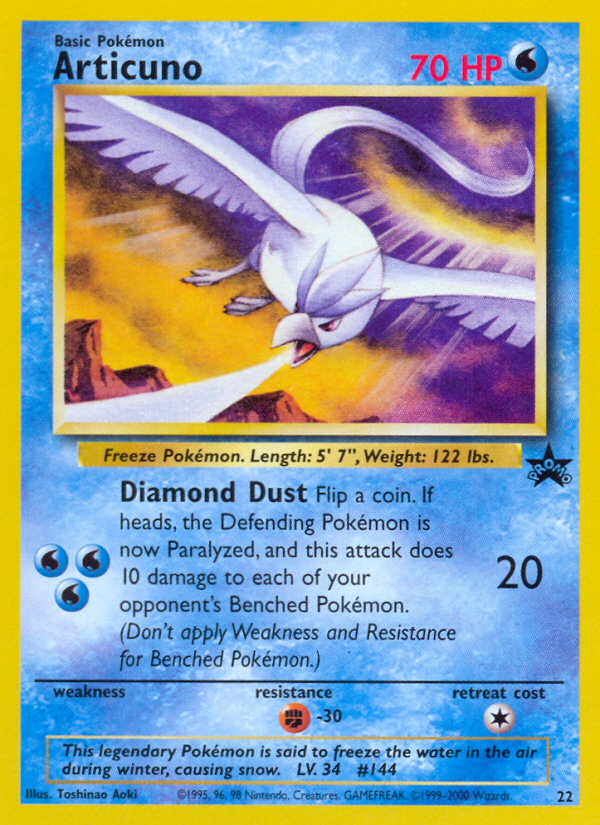 Articuno — illustrated card