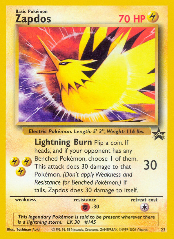 Zapdos — illustrated card
