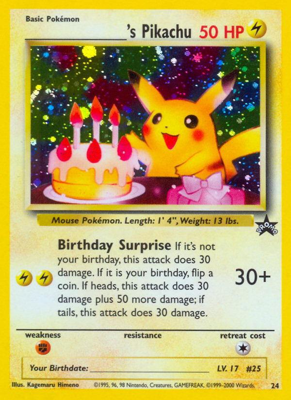 _____'s Pikachu — illustrated card
