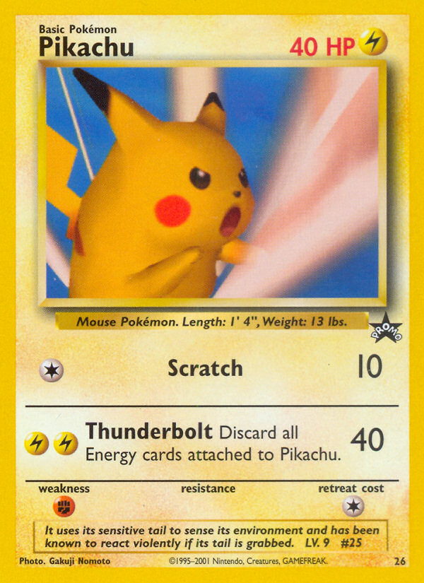 Pikachu — illustrated card