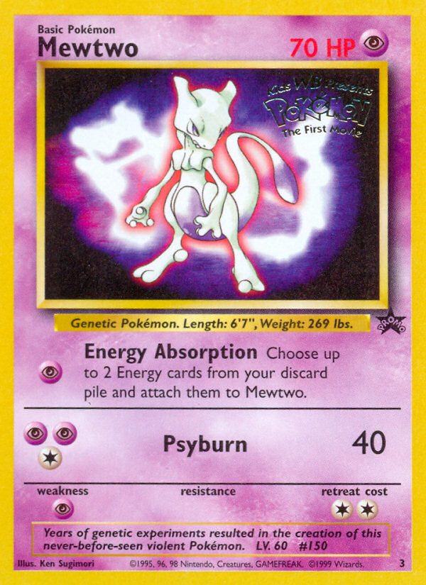 Mewtwo — illustrated card