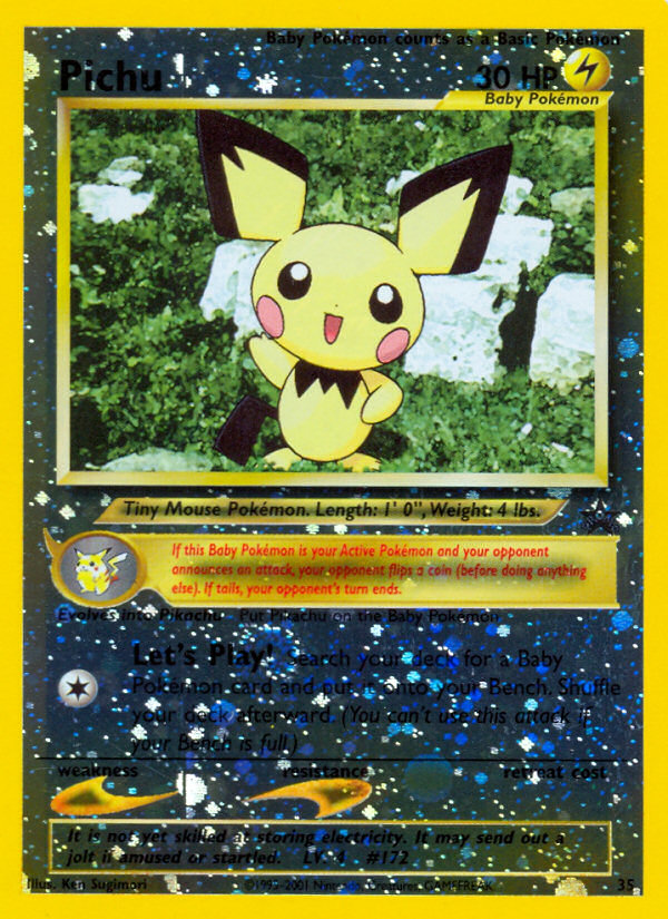 Pichu — illustrated card