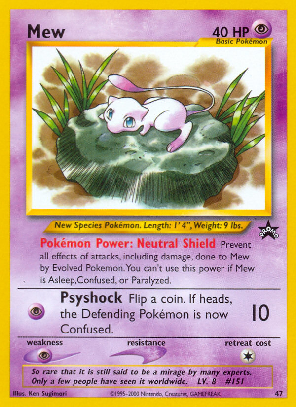 Mew — illustrated card