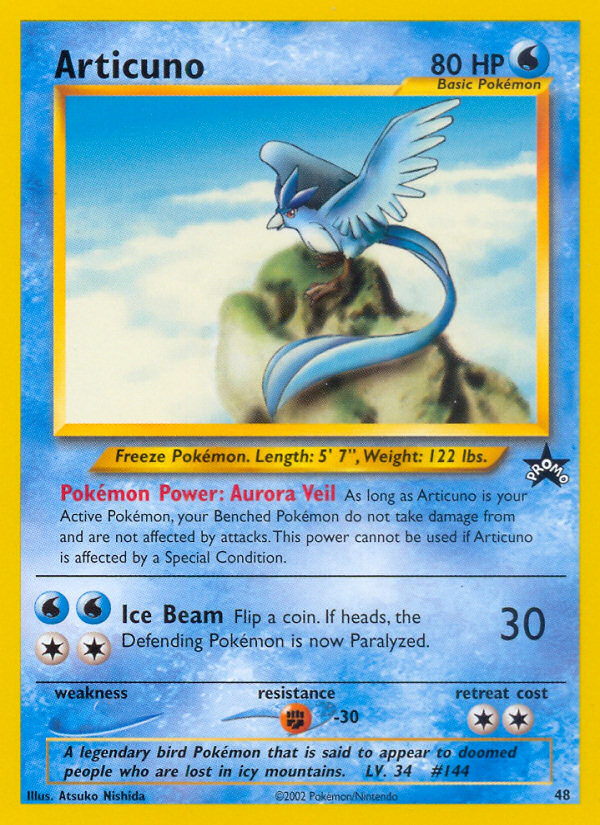Articuno — illustrated card