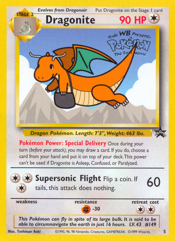 Dragonite — illustrated card