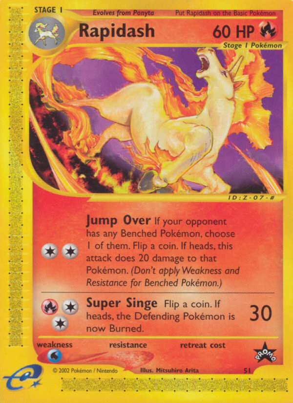 Rapidash — illustrated card