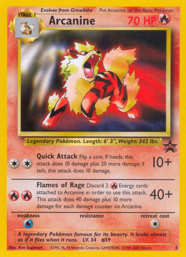Arcanine — illustrated card