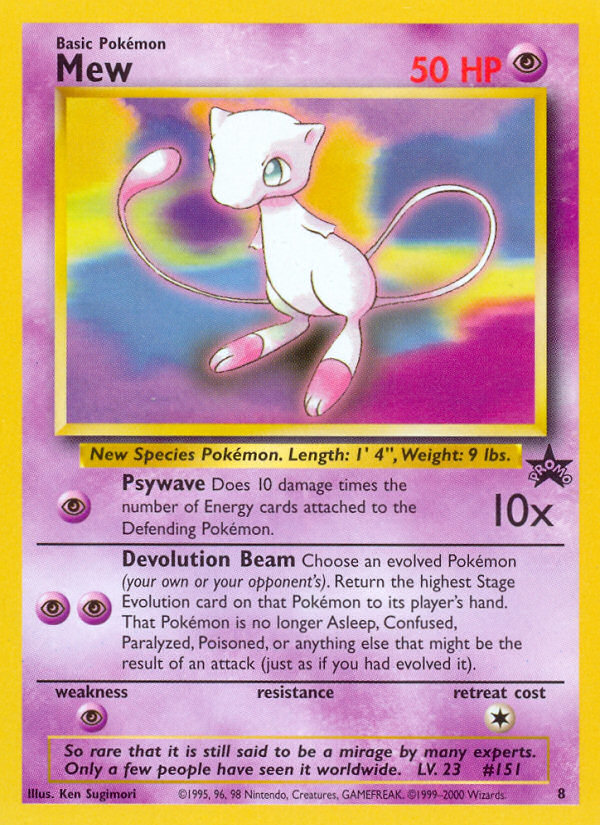 Mew — illustrated card