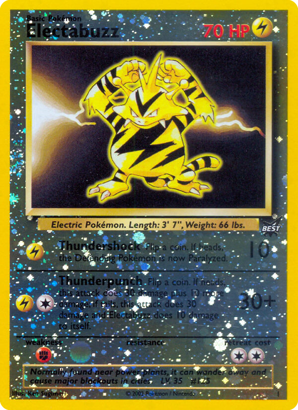 Electabuzz — illustrated card