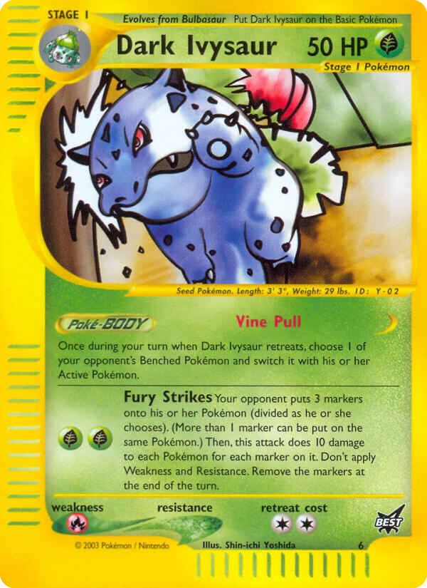 Dark Ivysaur — illustrated card