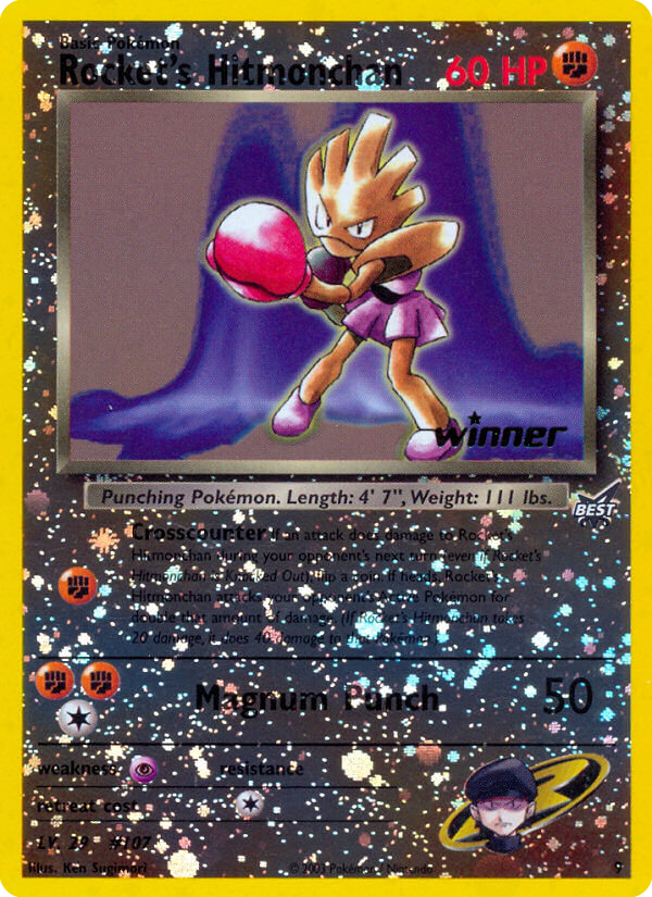 Rocket's Hitmonchan — illustrated card