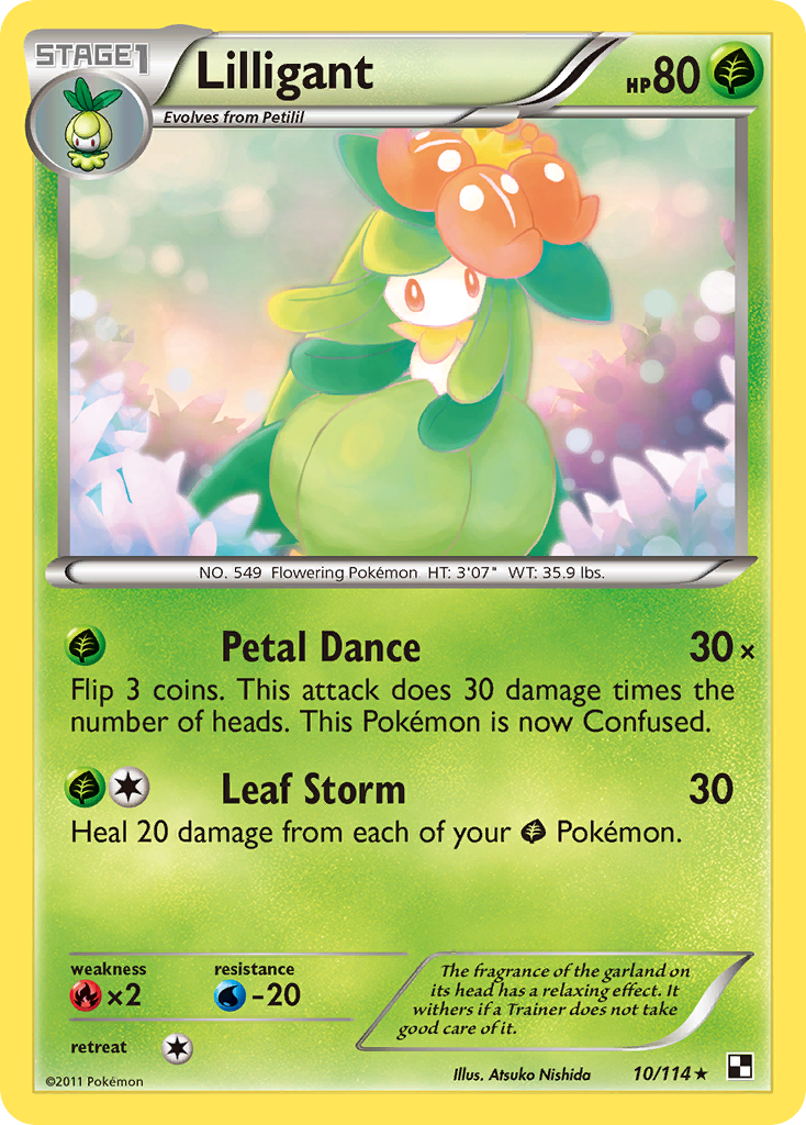 Lilligant — illustrated card
