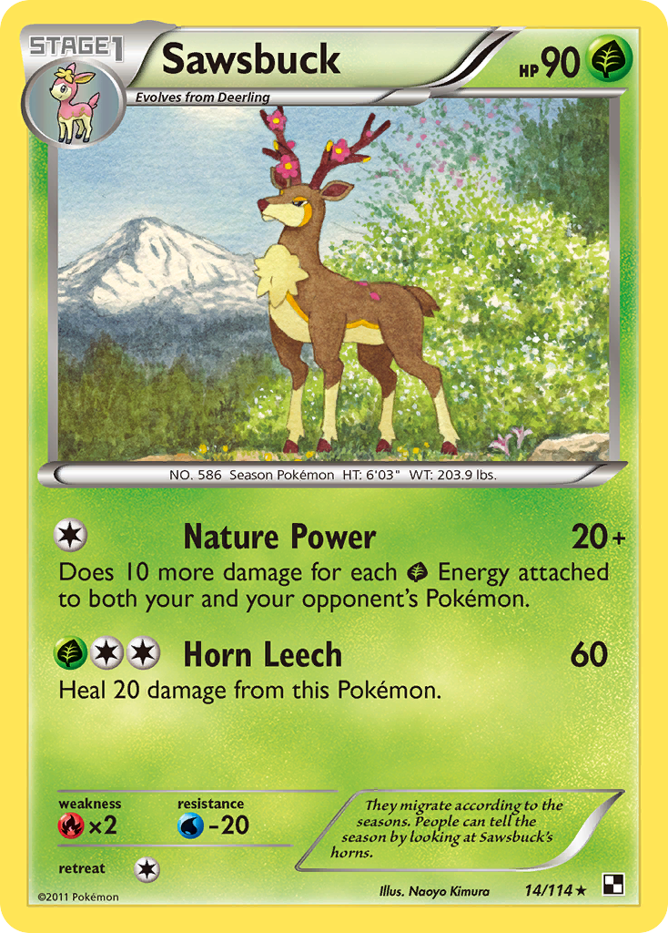 Sawsbuck — illustrated card
