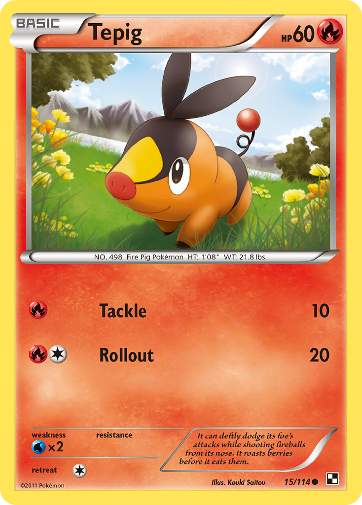 Tepig — illustrated card
