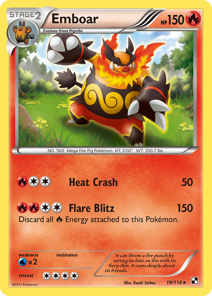 Emboar — illustrated card