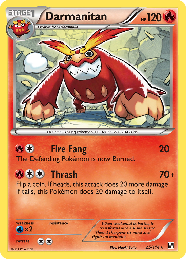 Darmanitan — illustrated card