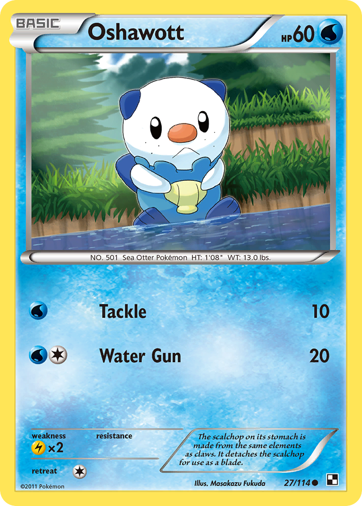 Oshawott — illustrated card