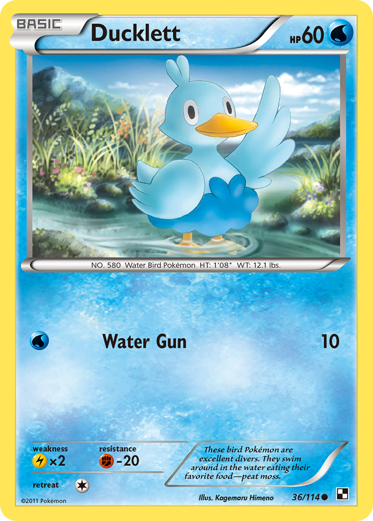 Ducklett — illustrated card
