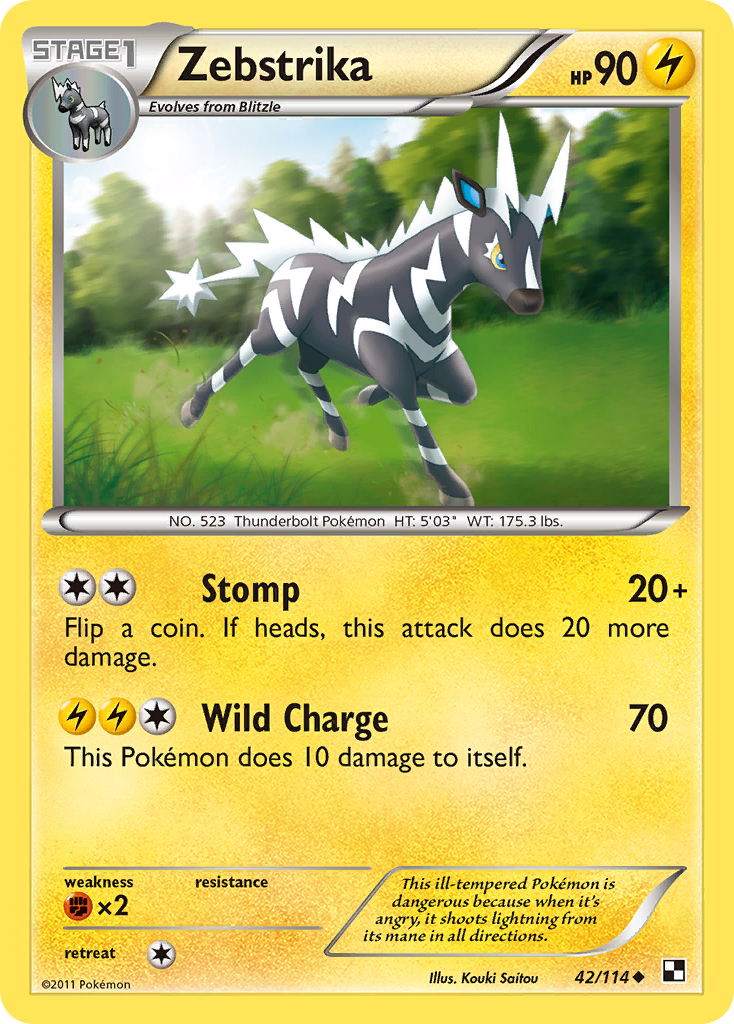 Zebstrika — illustrated card