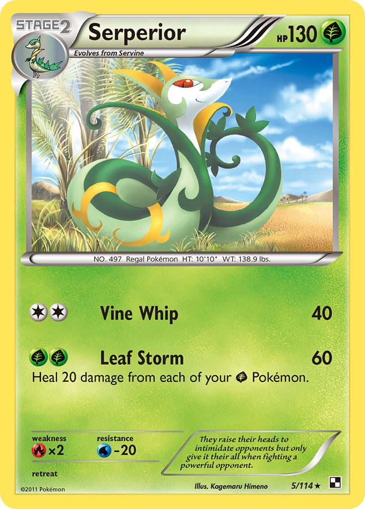 Serperior — illustrated card