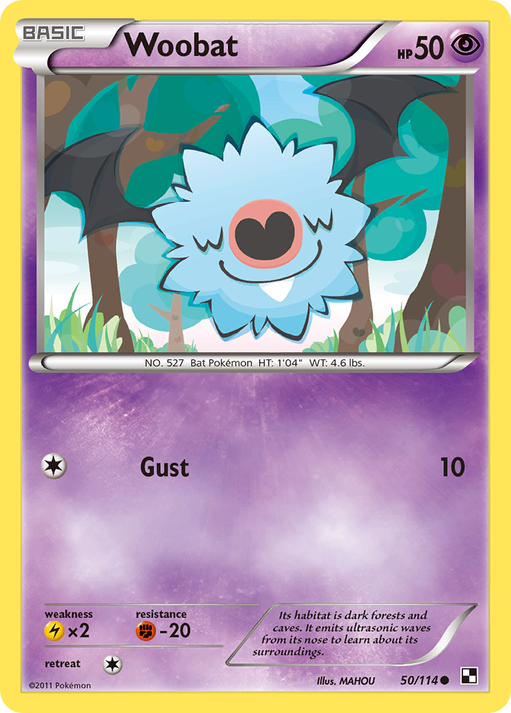 Woobat — illustrated card