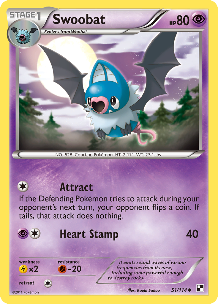 Swoobat — illustrated card
