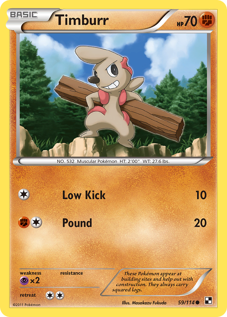 Timburr — illustrated card