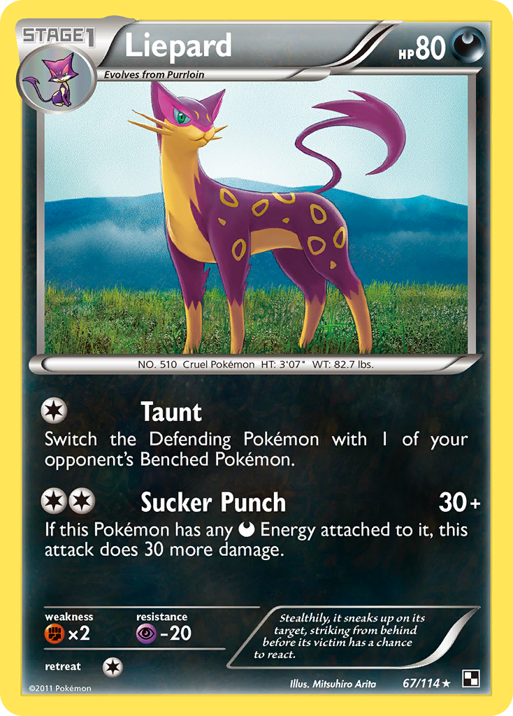Liepard — illustrated card
