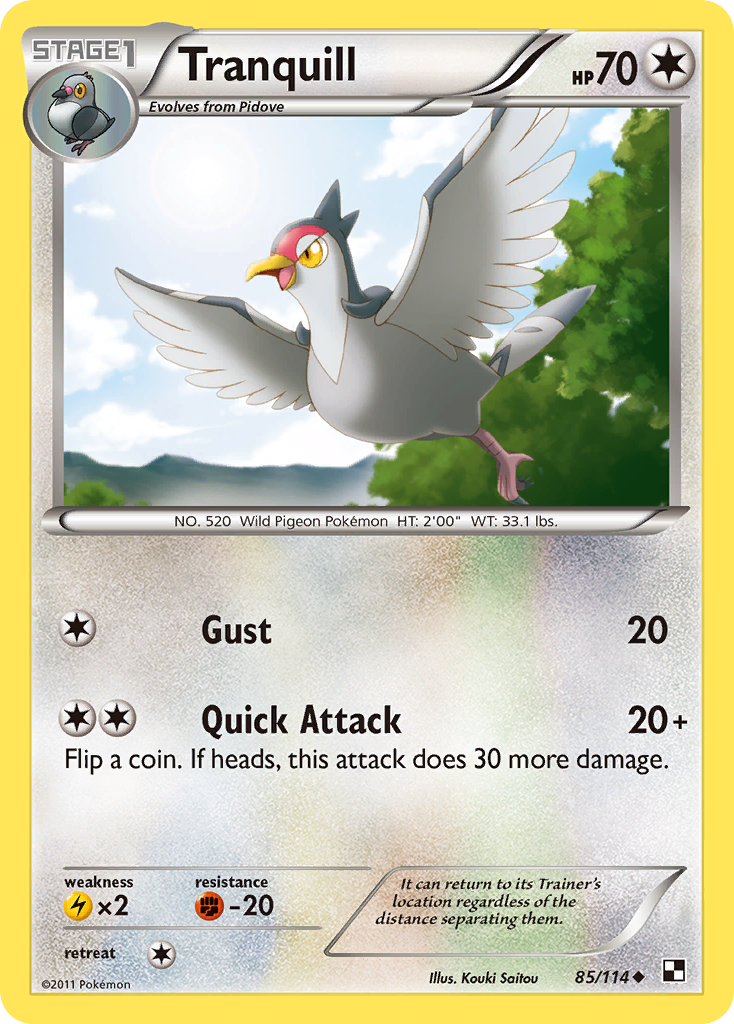 Tranquill — illustrated card
