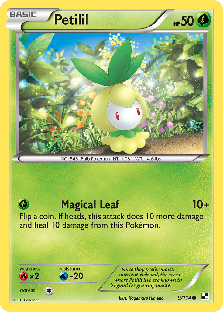 Petilil — illustrated card
