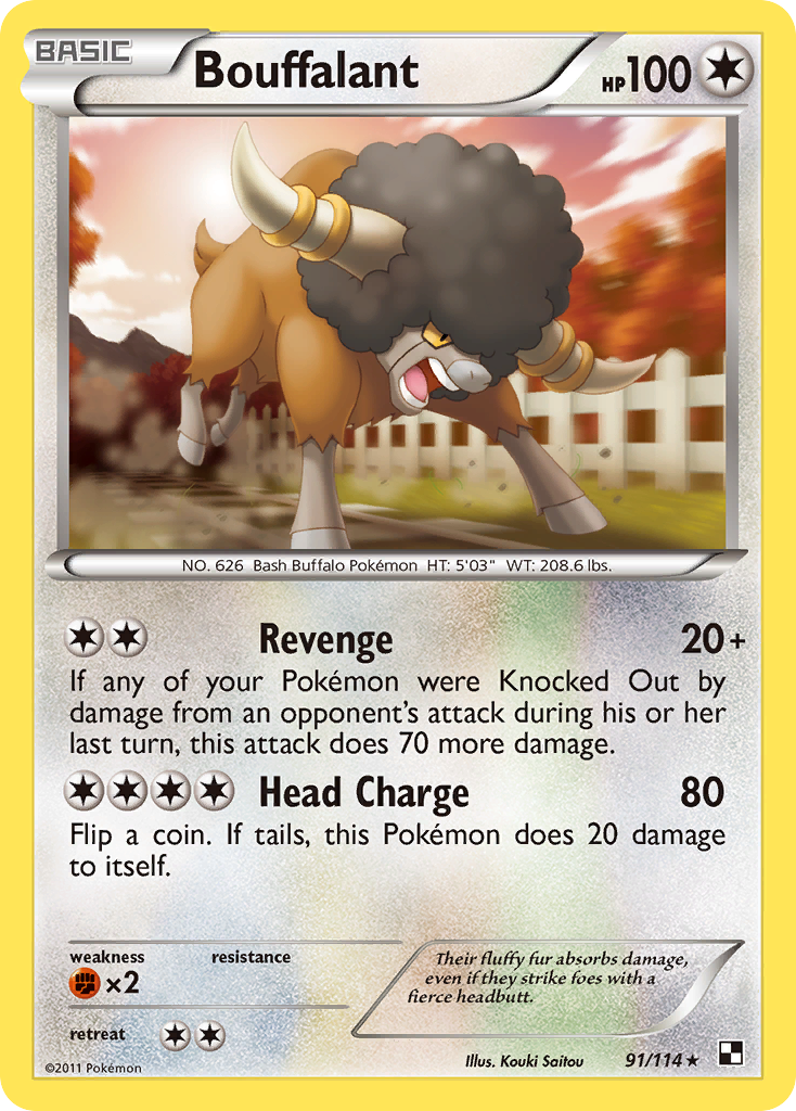 Bouffalant — illustrated card