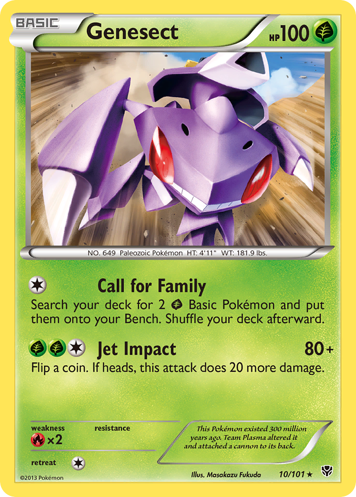 Genesect — illustrated card