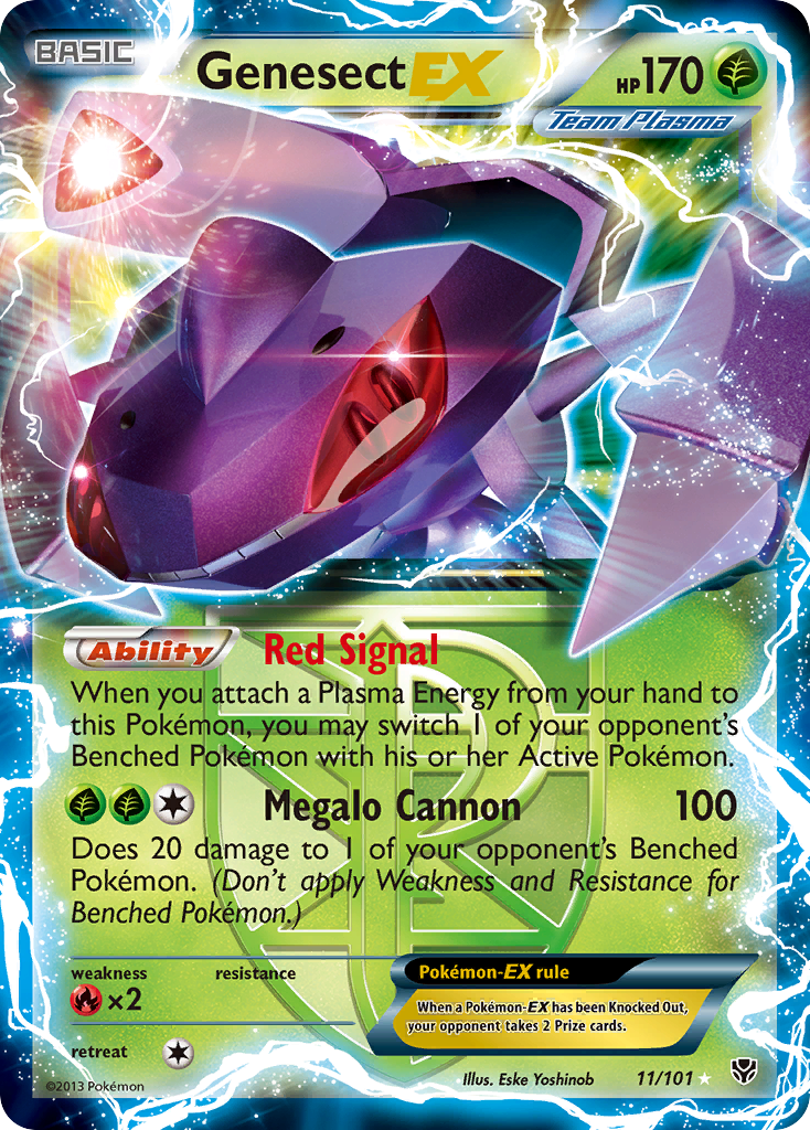 Genesect-EX — illustrated card