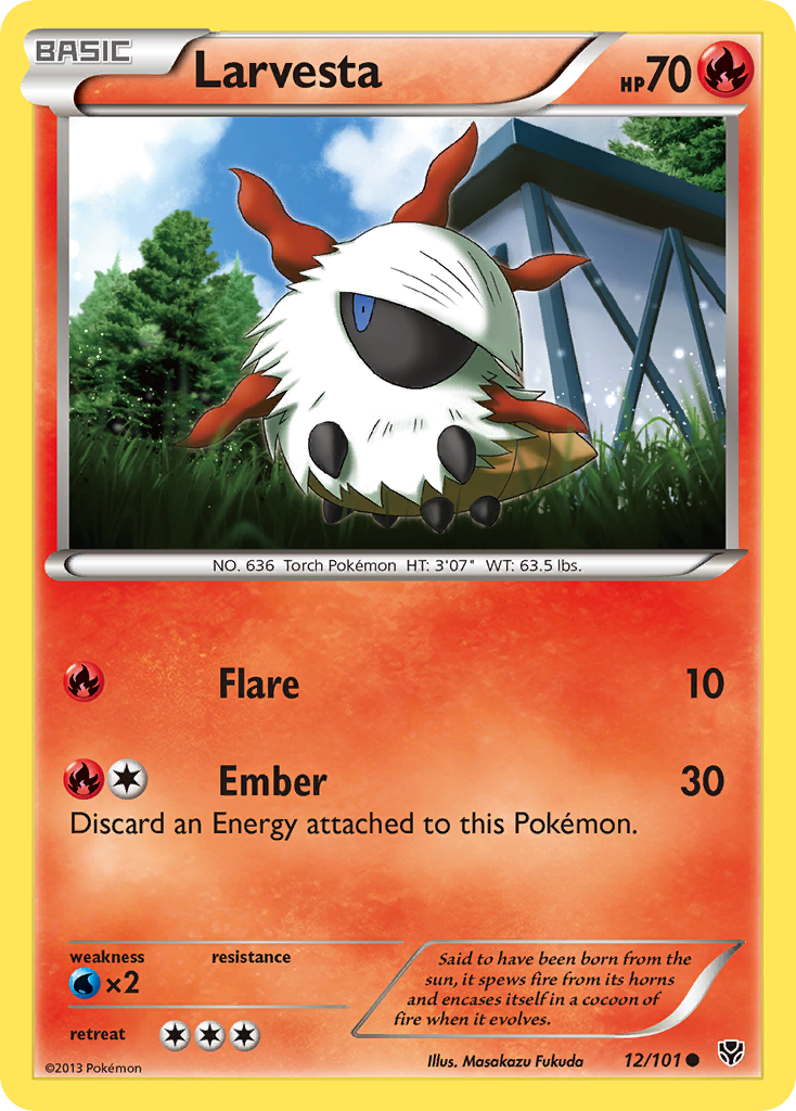 Larvesta — illustrated card