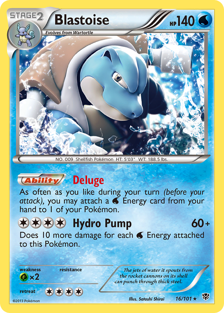 Blastoise — illustrated card