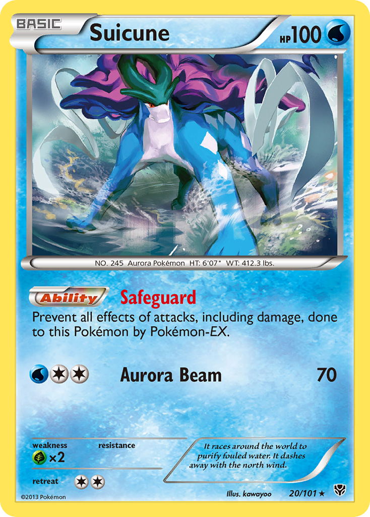 Suicune — illustrated card