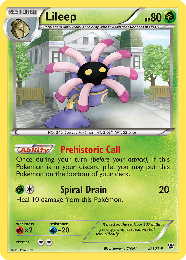 Lileep — illustrated card
