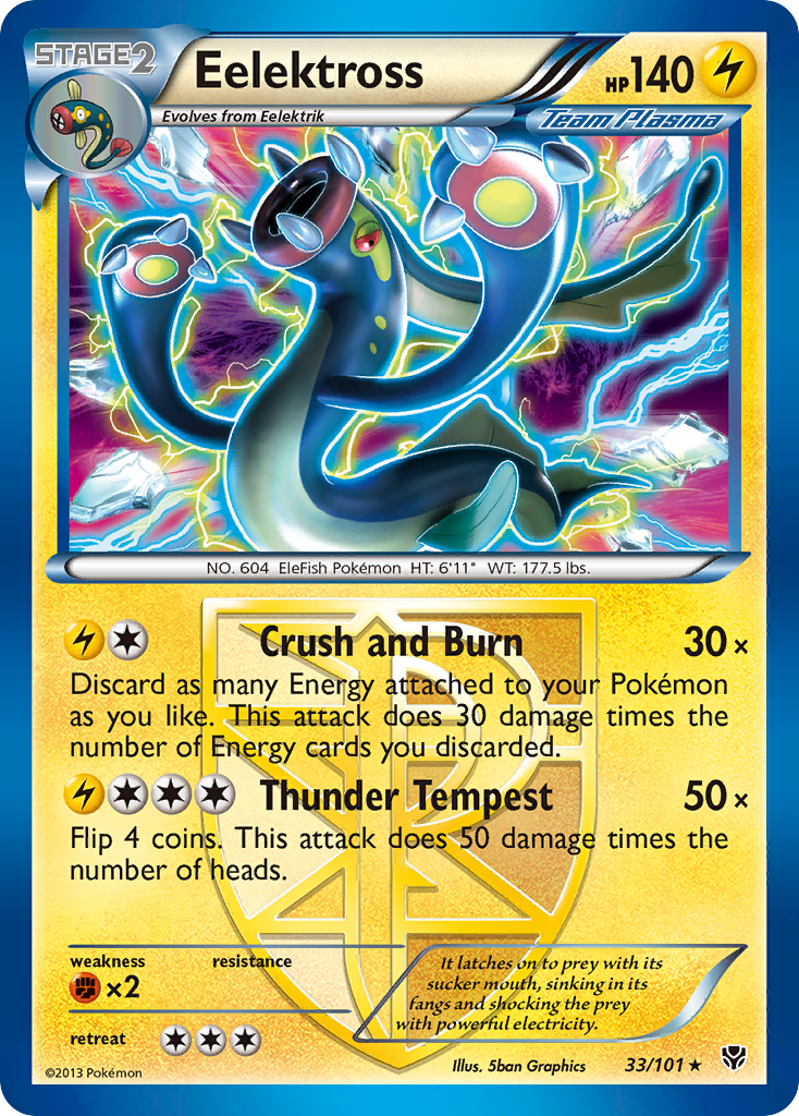 Eelektross — illustrated card