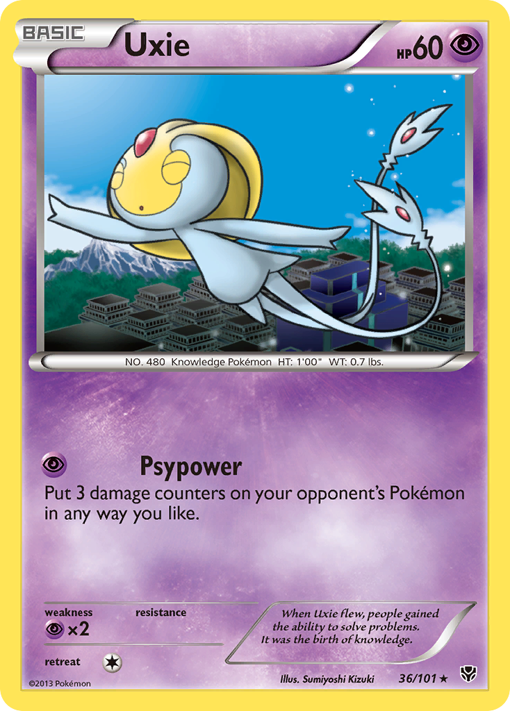 Uxie — illustrated card